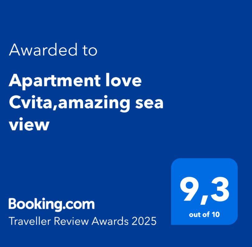 Apartment Love Cvita,Amazing Sea View 루코보 외부 사진